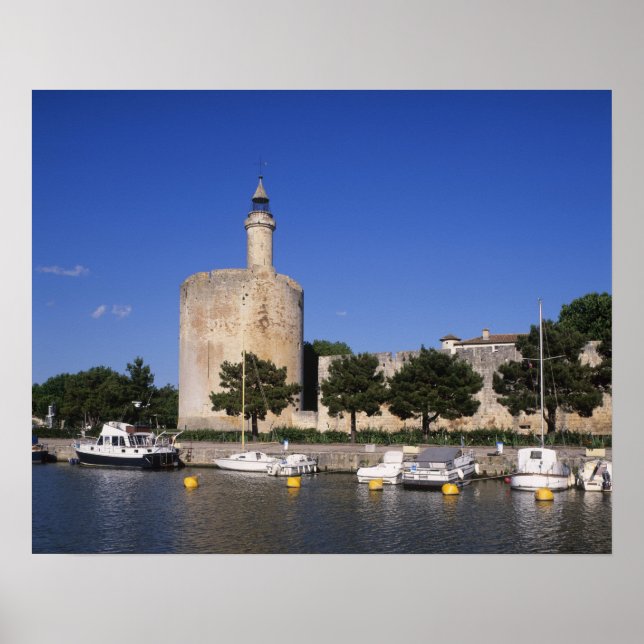 Aigues Mortes, Rhone och Sete kanal, Gard, Poster (Framsidan)