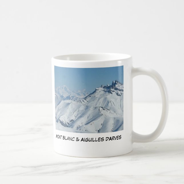 Aiguille d' Arves &amp; Mt Blanc, Herr Neddo… Kaffemugg (Höger)