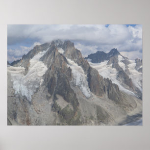 Aiguille d'Argentiere Fransk Alpernas Poster