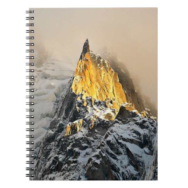 Aiguille des Deux Aigles soluppgång, Chamonix Anteckningsbok (Framsidan)