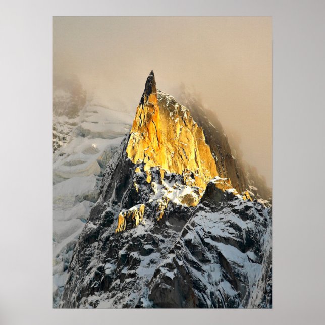 Aiguille des Deux Aigles Sunrise, Chamonix Poster (Framsidan)