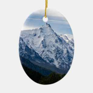Aiguille du Midi Julgransprydnad Keramik