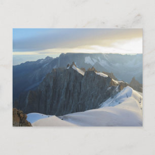 Aiguille du midi view Chamonix Vykort