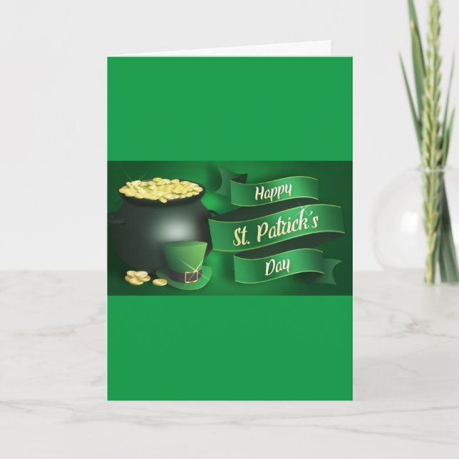 AIH St. Patrick's Day-kort Kort (Framsida)