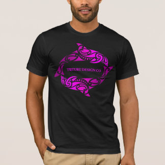Aihe (delfiner) utslagsplats eller Hoodie - rosa Tee Shirt