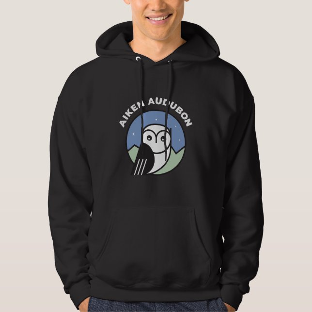 Aiken Black Hooded Sweatshirt (Framsida)