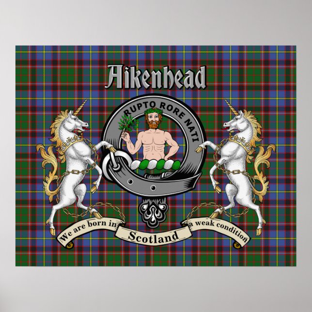 Aikenhead Klan Badge Poster (Framsidan)