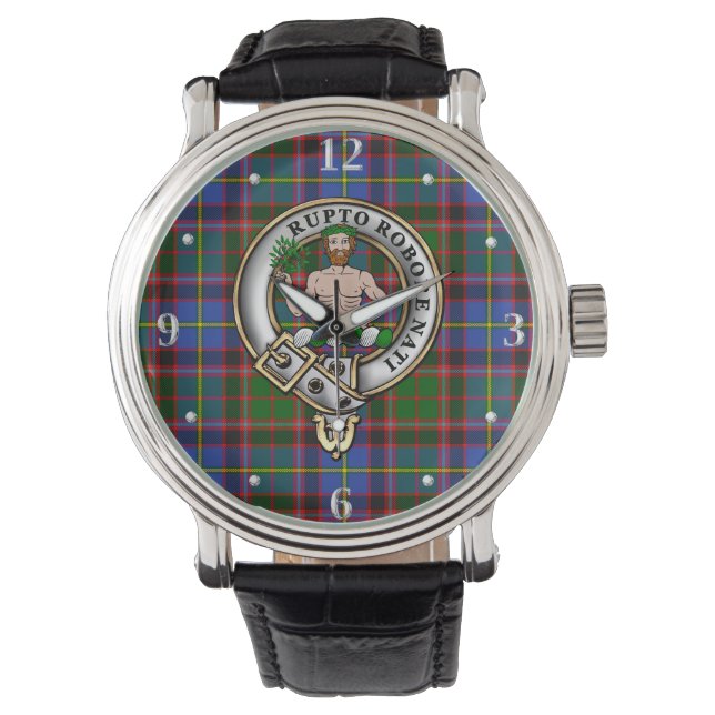 Aikenhead Klan Badge & Tartan Armbandsur (Framsida)