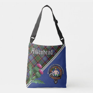 Aikenhead Klan Badge & Tartan Crossbody Bag Axelväska