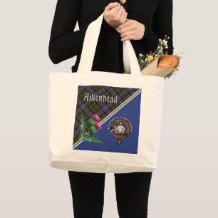 Aikenhead Klan Badge & Tartan Large Tote Bag Jumbo Tygkasse