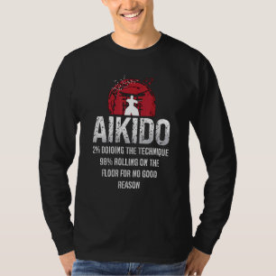Aikido 2 att göra det tekniska Samurai-sportkampen T Shirt