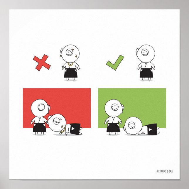 Aikido - Dojo Rule #3 Poster (Framsidan)