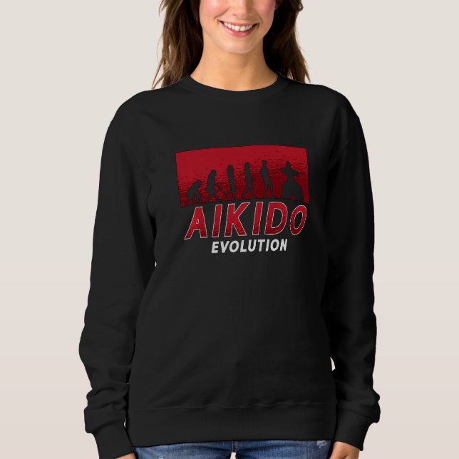 Aikido Evolution Martial Samurai Sports Fighter Ai T Shirt (Framsida)