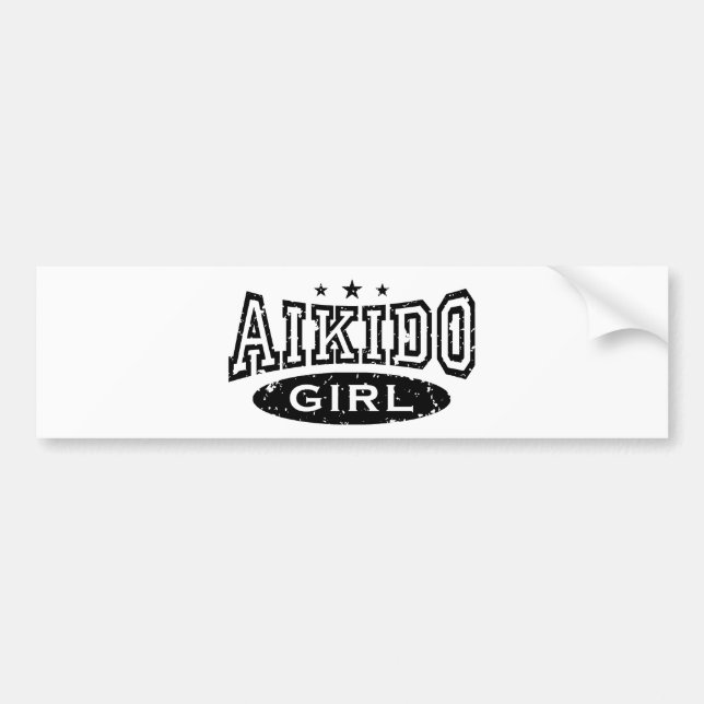 Aikido Girl Bildekal (Framsidan)
