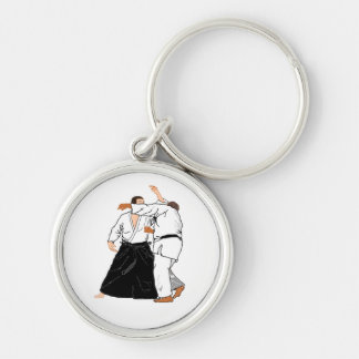 Aikido"Irminage" keychain Rund Silverfärgad Nyckelring