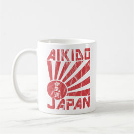 Aikido Japan Navel Flag Retro Drink/Coffee Mug Kaffemugg