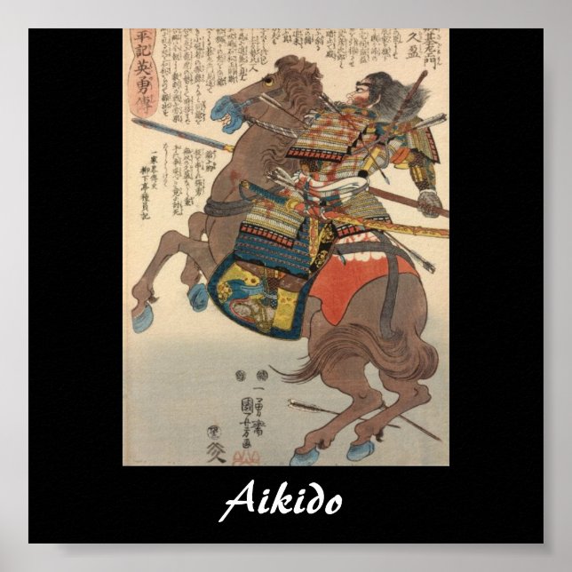 Aikido Japansk martial konst Poster (Framsidan)