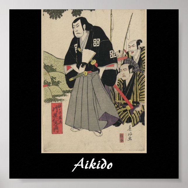 Aikido Japansk martial konst Poster (Framsidan)