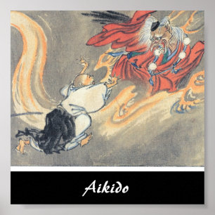 Aikido Japansk martial konst Poster
