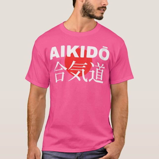 Aikido Japansk Mma Fighting T Shirt (Framsida)