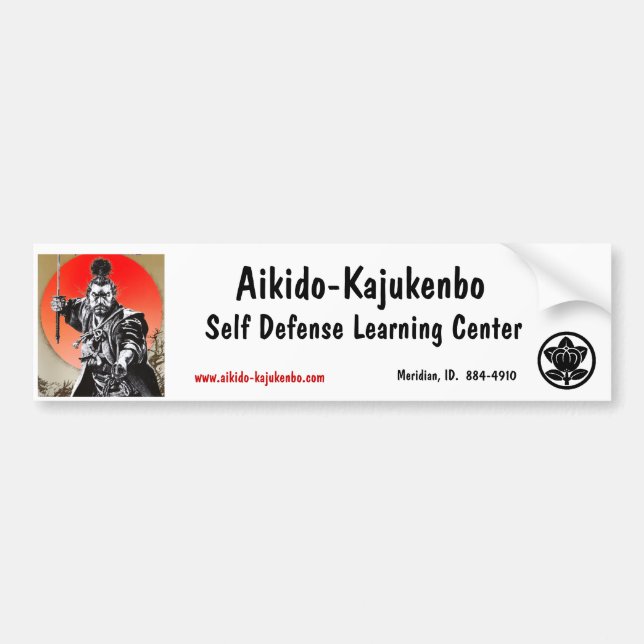 Aikido-Kajukenbo själv Defe… Bildekal (Framsidan)
