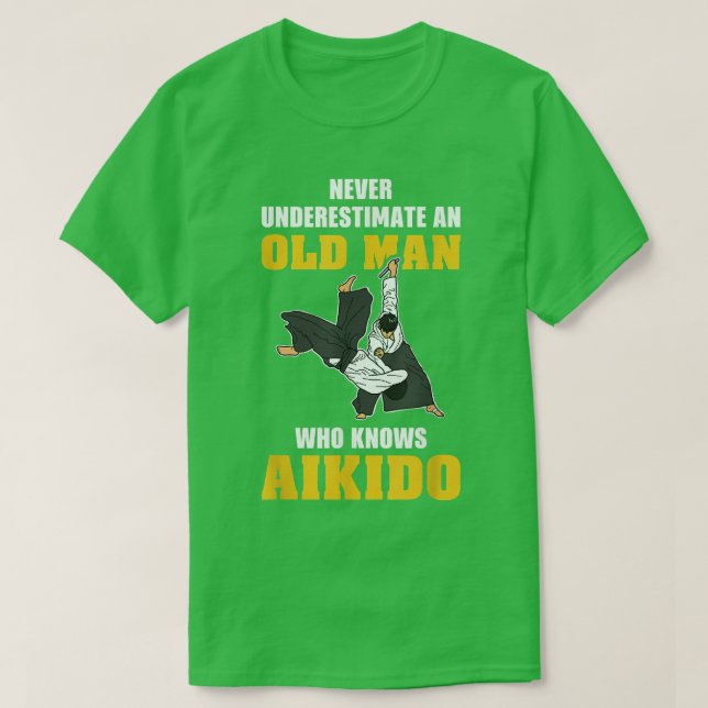 Aikido Martial Art Japan Aikidoka Martial Artist 5 T Shirt (Design framsida)