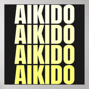 AIKIDO   Martialkonst Poster