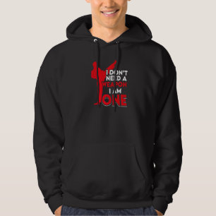 Aikido Mma jag behöver inte ett vapen jag är en Hoodie