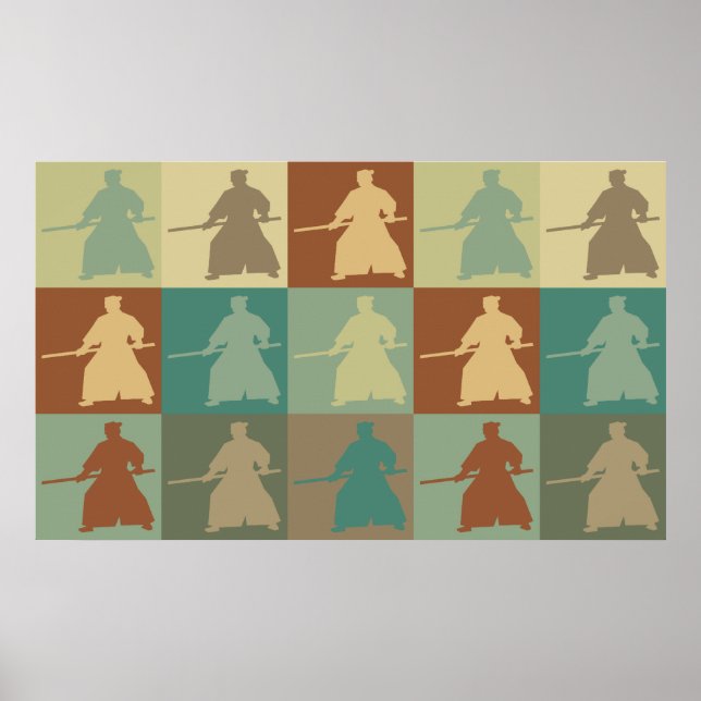 Aikido Pop Art Poster (Framsidan)