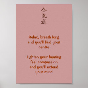 Aikido-principer Poster