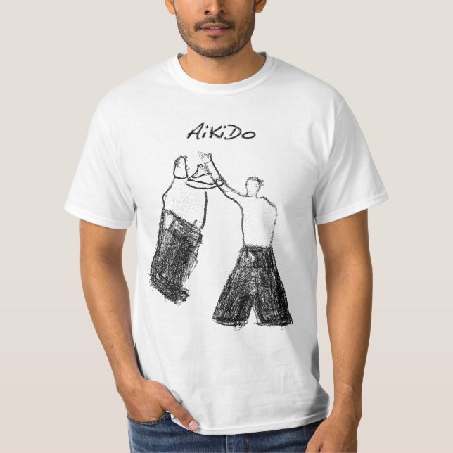 Aikido - Shomen-uchi Ikkyo Tee Shirt (Framsida)
