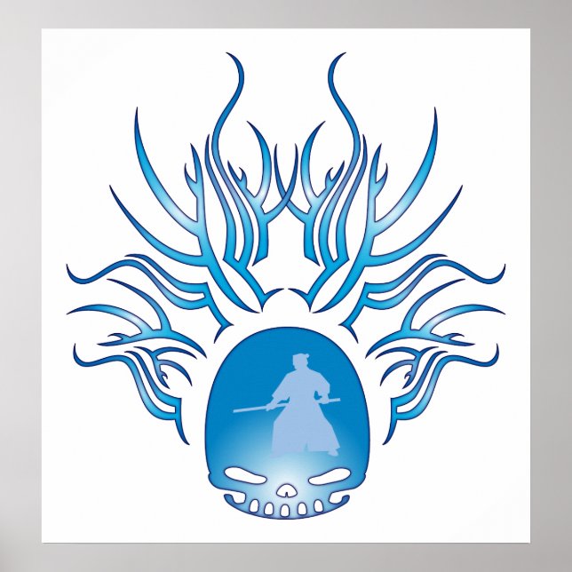 Aikido Skull Poster (Framsidan)