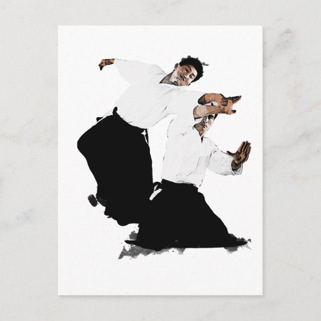 Aikido suwari vykort (Framsida)