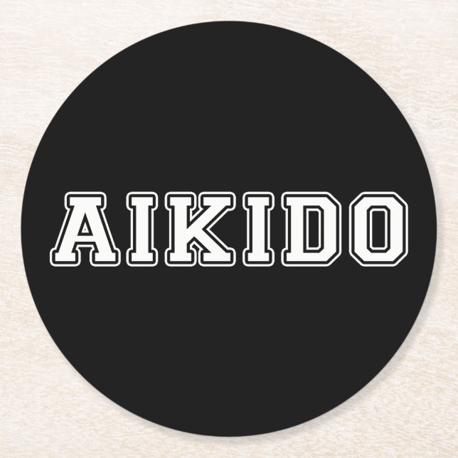 Aikido Underlägg Papper Rund (Framsidan)