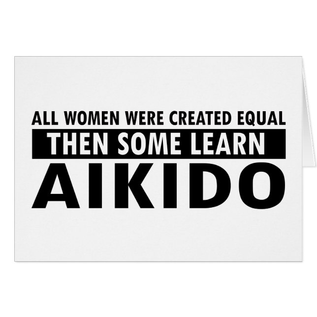 Aikidogåvaobjekt Hälsningskort (Framsidan Horizontal)