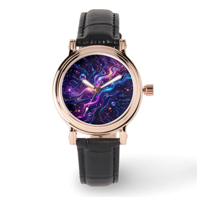 AiKo Beats™ Pulse Index – Noir Signal Armbandsur (Framsida)