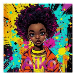 AiKo Grunge Grafik #1 Perfect Poster