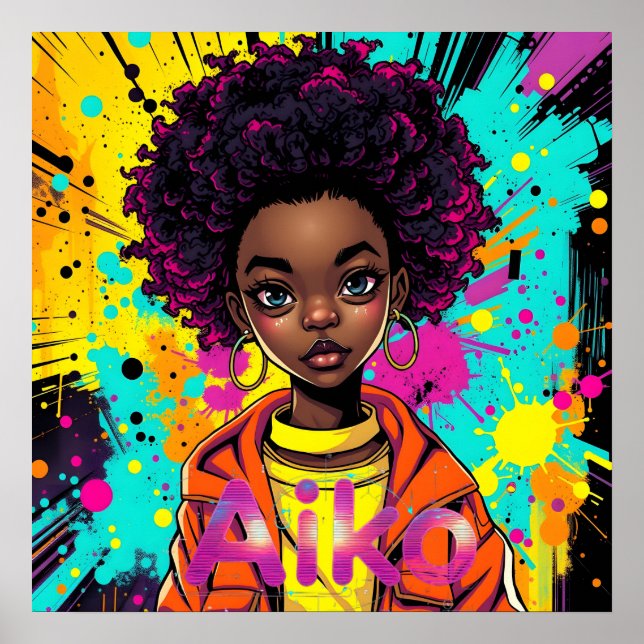AiKo Grunge Grafik #1 Poster (Framsidan)