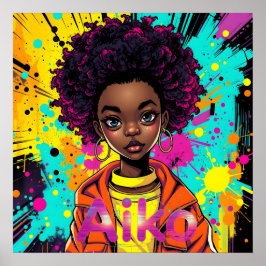 AiKo Grunge Graphic #1 Poster