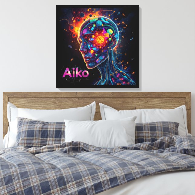 AiKo Grunge Graphic #4 Canvastryck (Insitu (sovrum))