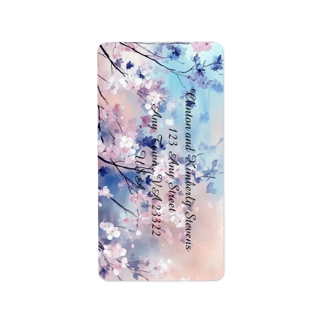 Aiko mat och dryck etikett set adressetikett (Framsidan)