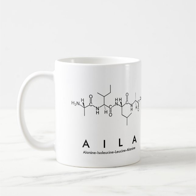 Aila peptide namn mugg (Vänster)