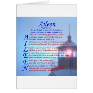 Aileen Acrostic Hälsningskort