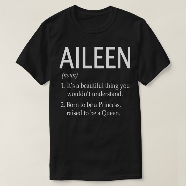 Aileen Namn Gift T Shirt (Design framsida)