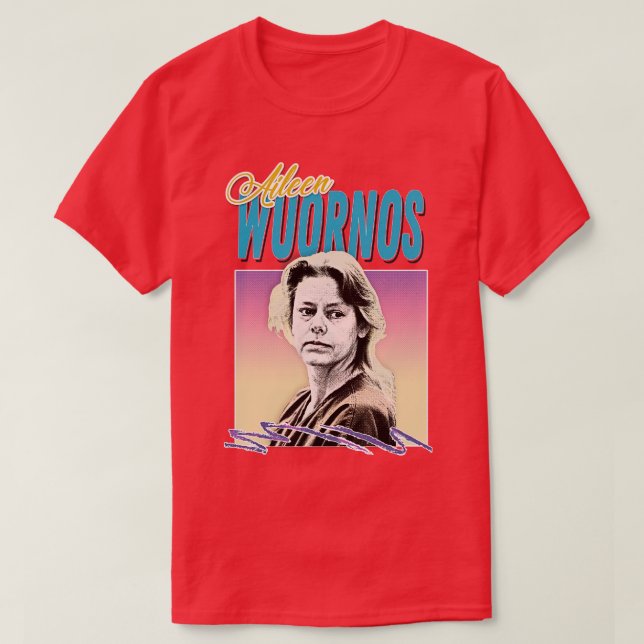 Aileen Wuornos Retro Aesthetic Design T Shirt (Design framsida)