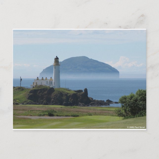 Ailsa Craig, Turnberry Lighthouse Vykort (Framsida)