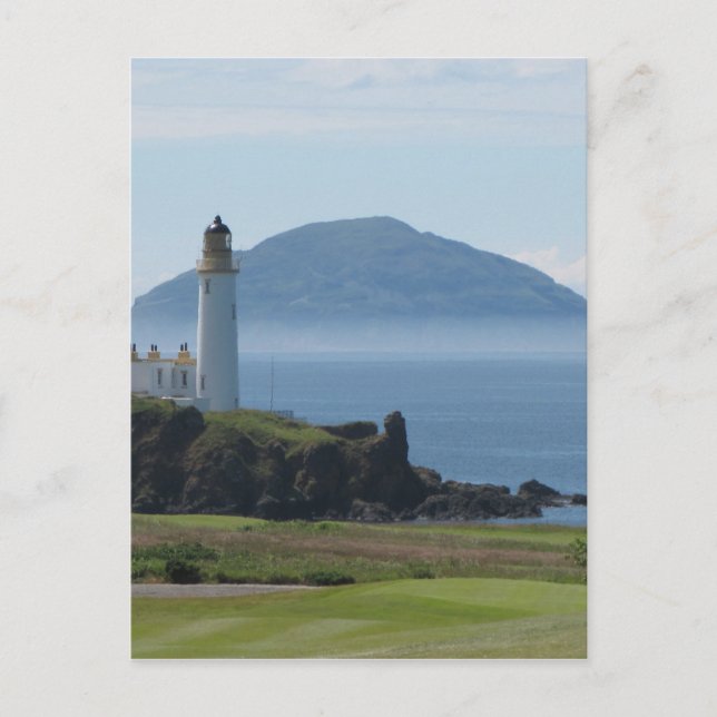 Ailsa Craig, Turnberry Lighthouse Vykort (Framsida)