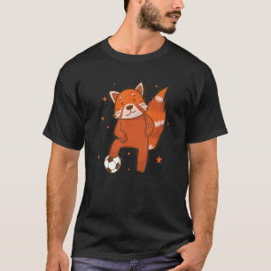 Ailuridae spelar fotboll Björn Katt Bambu T Shirt