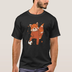 Ailuridae spelar fotboll Björn Katt Bambu T Shirt