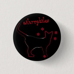 ailurofiler Kattälskare Knapp